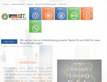 Tablet Screenshot of genobit.de